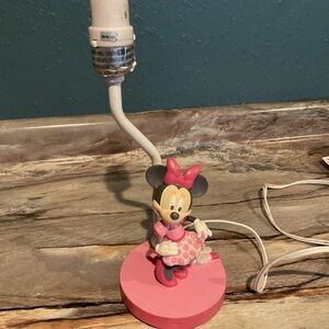 Disney Store Minnie Mouse Lamp Tested Works See Description